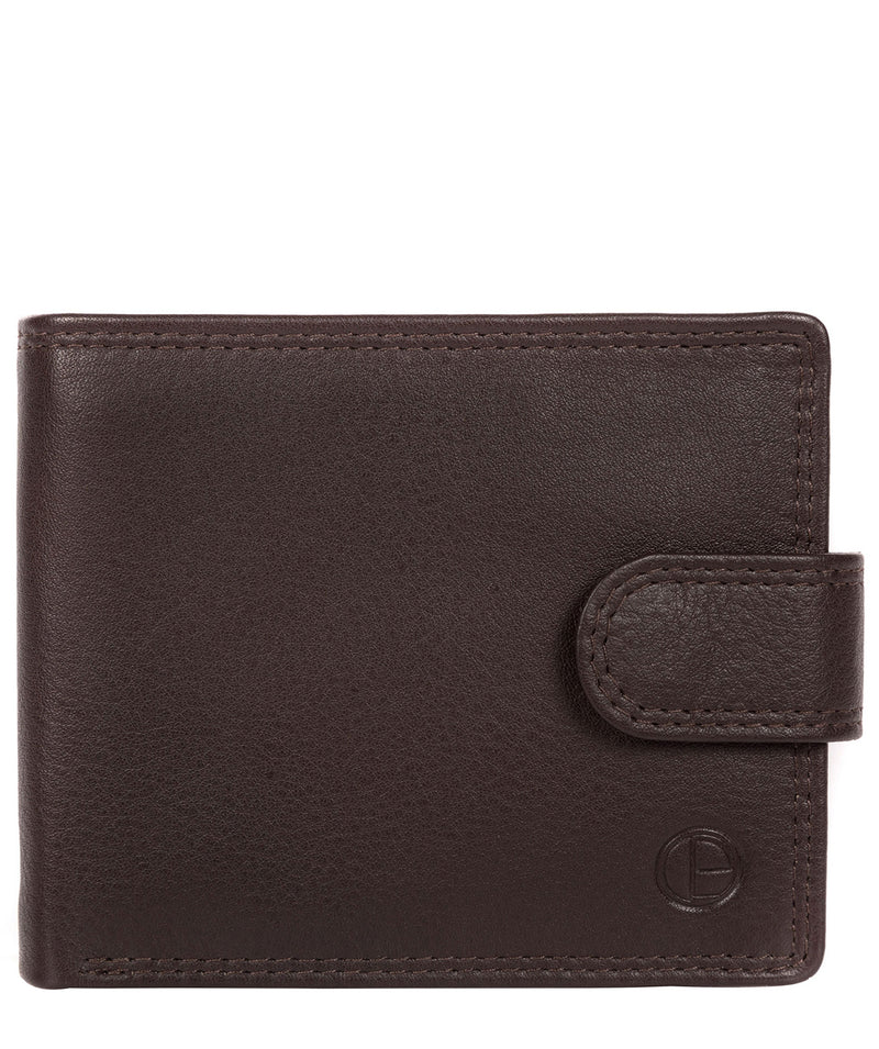 'Spitfire' Black Coffee Leather Bi-Fold Wallet image 1