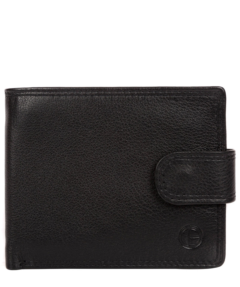 'Spitfire' Black Leather Bi-Fold Wallet image 1
