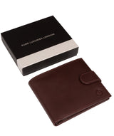 'Avro' Brown Leather Bi-Fold Wallet