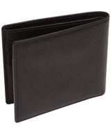 'Viking' Black Leather Bi-Fold Wallet