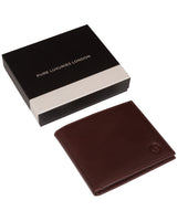 'Belvedere' Brown Leather Bi-Fold Wallet