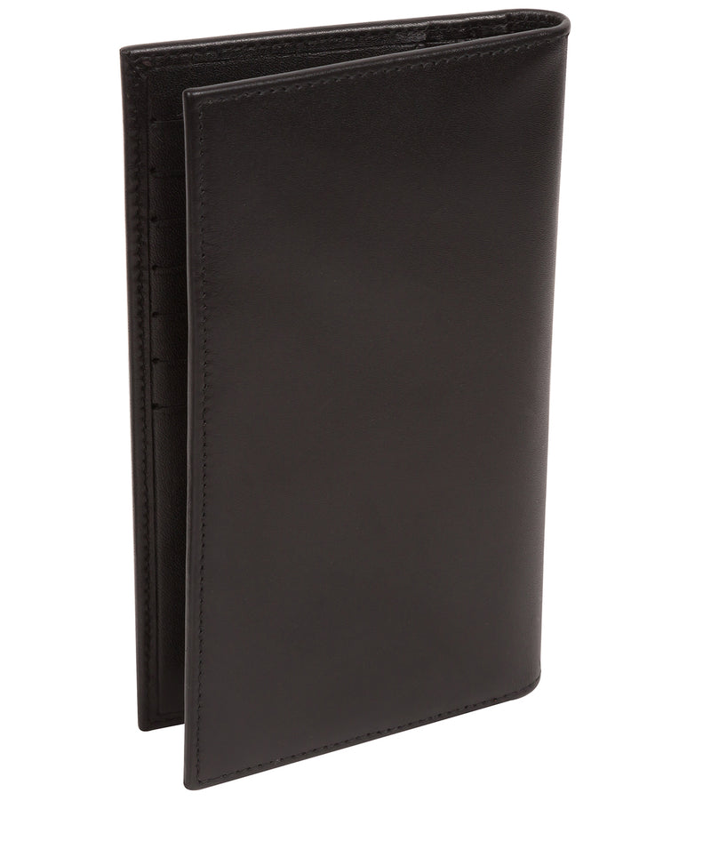 'Blenheim' Black Leather Breast Pocket Wallet