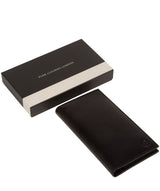 'Blenheim' Black Leather Breast Pocket Wallet