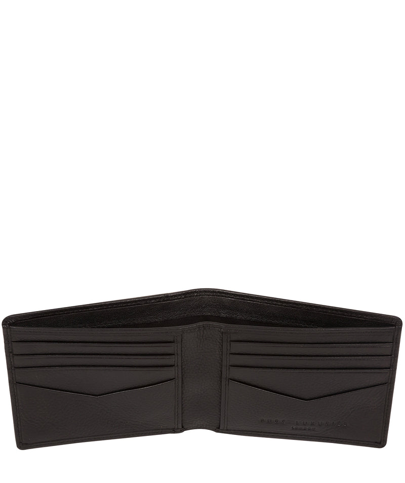 'Havilland' Black Leather Bi-Fold Wallet