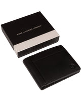 'Kestrel' Black Leather Bi-Fold Wallet
