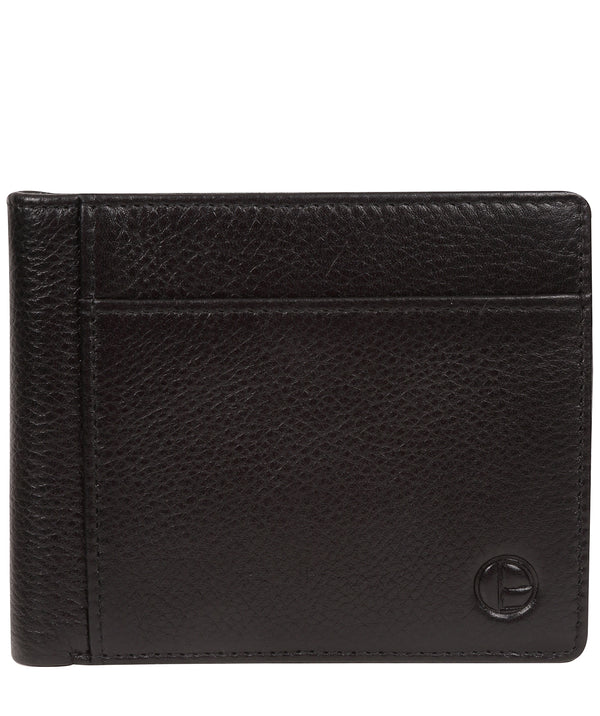'Kestrel' Black Leather Bi-Fold Wallet