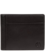 'Lincoln' Black Leather Tri-Fold Wallet