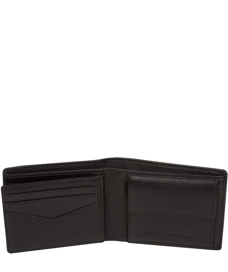 'Lincoln' Black Leather Tri-Fold Wallet