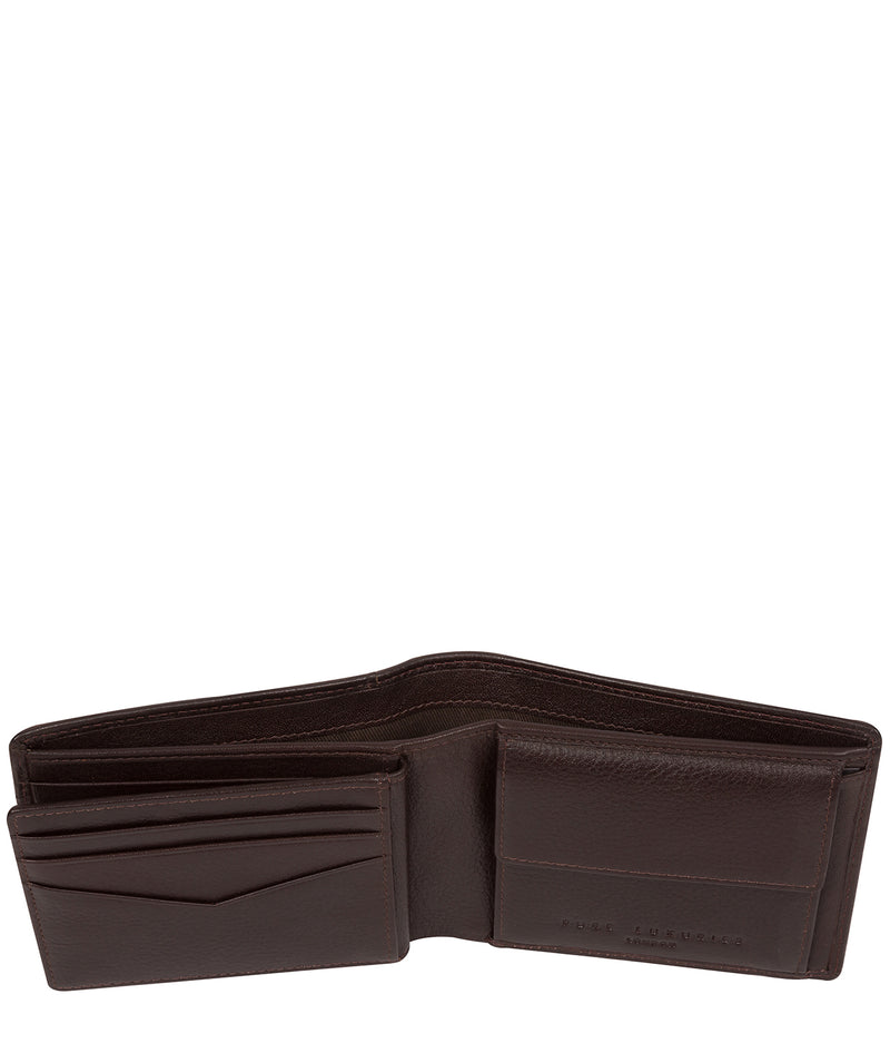 'Lincoln' Brown Leather Tri-Fold Wallet