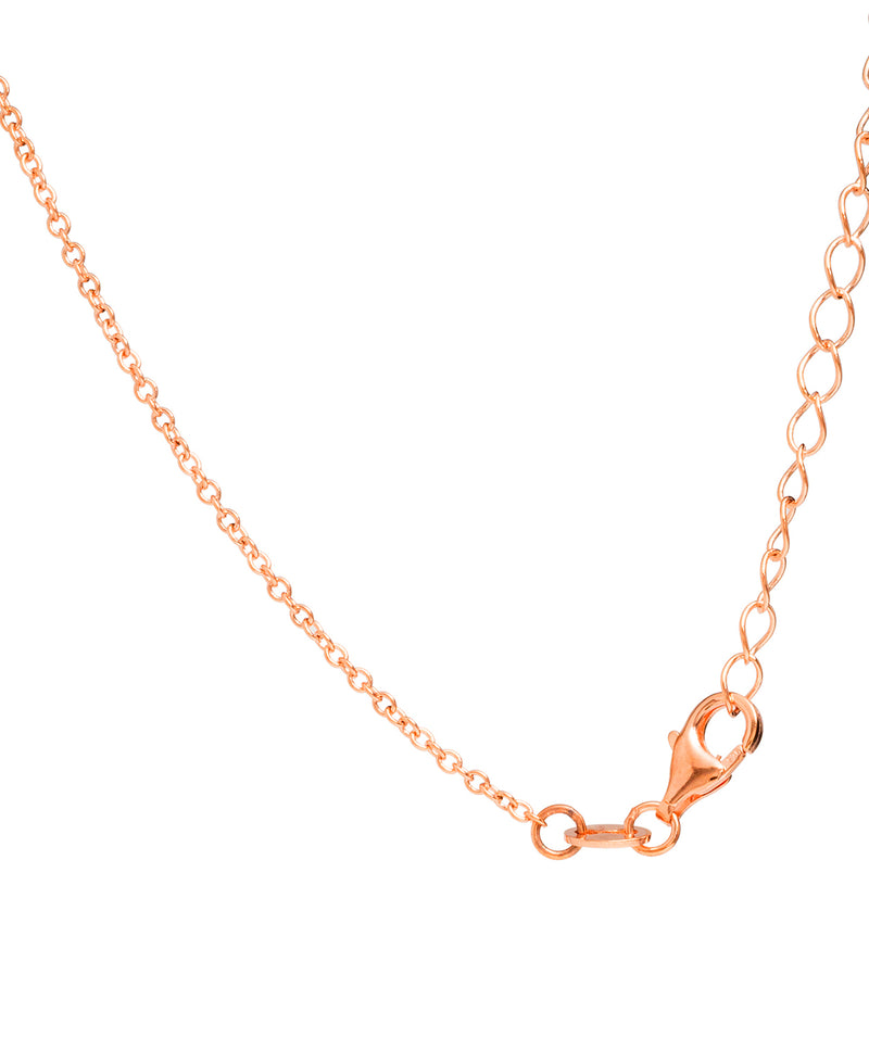 Gift Packaged 'Marika' 18ct Rose Gold Plated Sterling Silver Freshwater Pearl & Cubic Zirconia Necklace