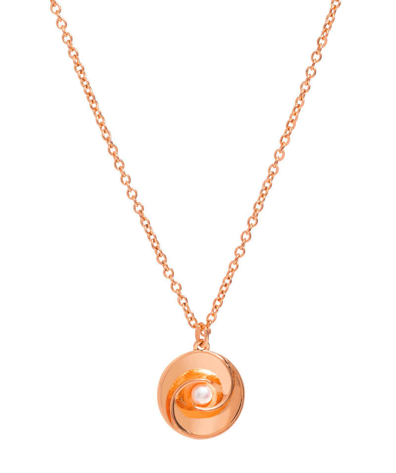 Gift Packaged 'Dylia' 18ct Rose Gold Plated Sterling Silver & Freshwater Pearl Necklace