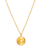 Gift Packaged 'Dylia' 18ct Yellow Gold Plated Sterling Silver & Freshwater Pearl Necklace