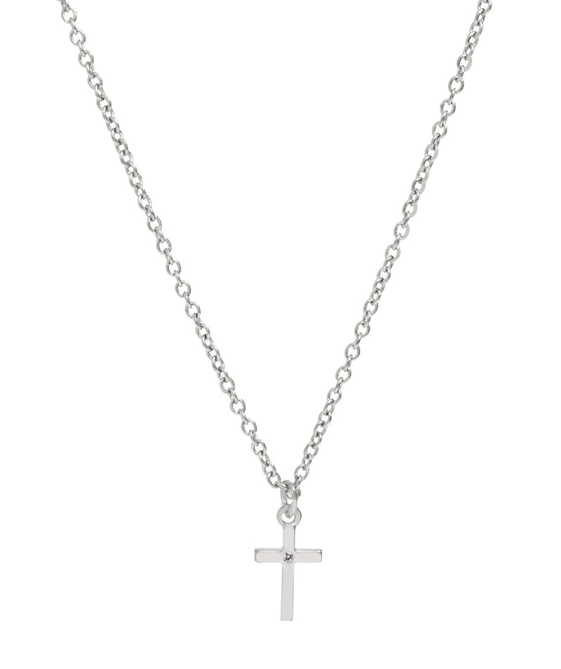 Gift Packaged 'Caryn' Sterling Silver Cross Necklace