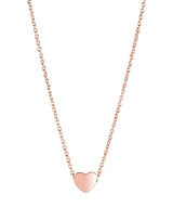 'Massika' Rose Gold Plated Sterling Silver Heart Necklace image 1