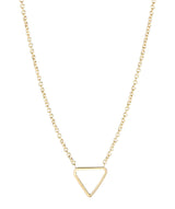 'Chione' Gold Plated Sterling Silver Triangle Necklace image 1