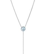 'Istar' Sterling Silver & Blue Crystal Necklace image 1