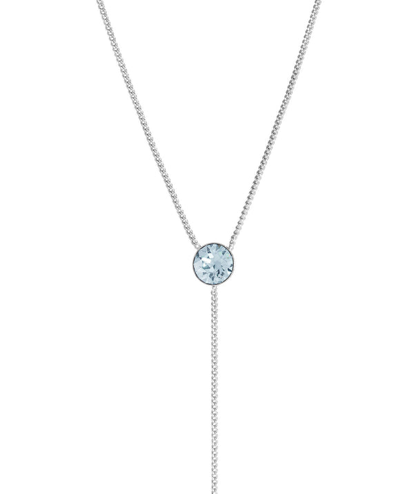 'Istar' Sterling Silver & Blue Crystal Necklace image 1