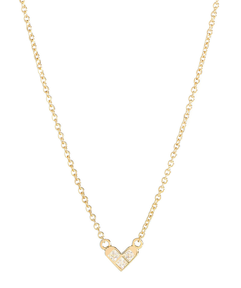 'Polydora' Gold Plated Sterling Silver Heart Necklace image 1