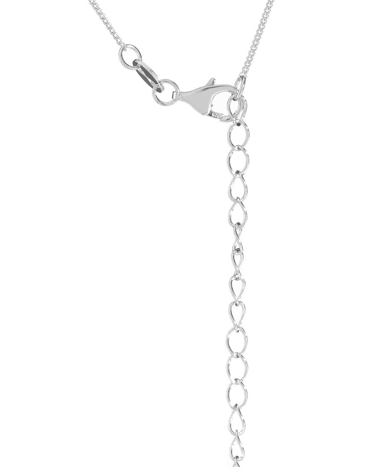 'Shani' Sterling Silver Drop Triangle Pendant Necklace image 4