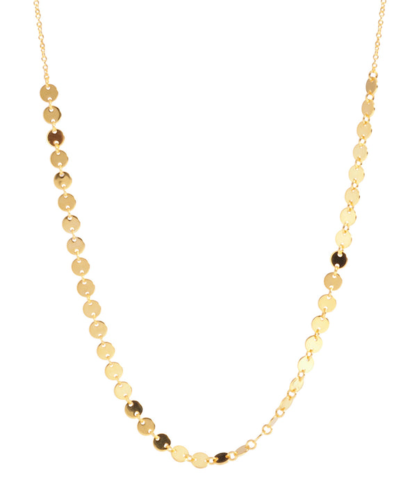 'Hestia' Yellow Gold Plated Sterling Silver Multi-Disc Necklace image 1