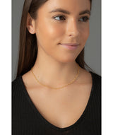 'Mandisa' Gold Plated Sterling Silver Heart Chain Necklace image 2