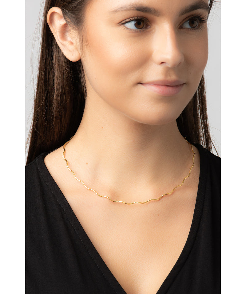 Gift Packaged 'Siobhan' 18ct Yellow Gold Plated Sterling Silver Necklace