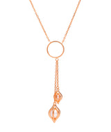 Gift Packaged 'Evora' 18ct Rose Gold Plated Sterling Silver & Freshwater Pearl Necklace