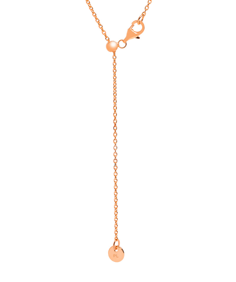 Gift Packaged 'Jensen' 18ct Rose Gold Plated Sterling Silver Teardrop Freshwater Pearl Necklace