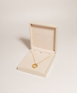 Gift Packaged 'Alexa' 18ct Yellow Gold 925 Silver & Clear Heart Locket Necklace