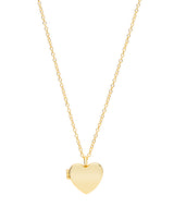 Gift Packaged 'Callie' 18ct Yellow Gold 925 Silver Heart Locket Necklace