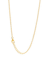 Gift Packaged 'Teagan' 18ct Yellow Gold 925 Silver & Cubic Ziroconia Sun Charm Necklace