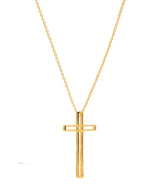 Gift Packaged 'Daniela' 18ct Yellow Gold Plated 925 Silver Cross Pendant Necklace