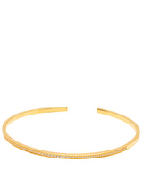 Gift Packaged 'Aaliyah' 18ct Yellow Gold Plated 925 Silver Minimalist Bangle