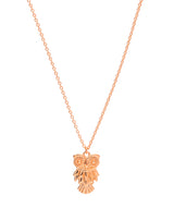 Gift Packaged 'Vera' 18ct Rose Gold Plated 925 Silver Owl Pendant Necklace