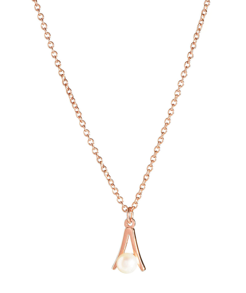 'Sabitum' Rose Gold Plated Sterling Silver & Pearl Necklace image 1