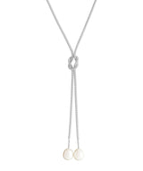 'Aruru' Sterling Silver Dual Pearl Necklace image 1