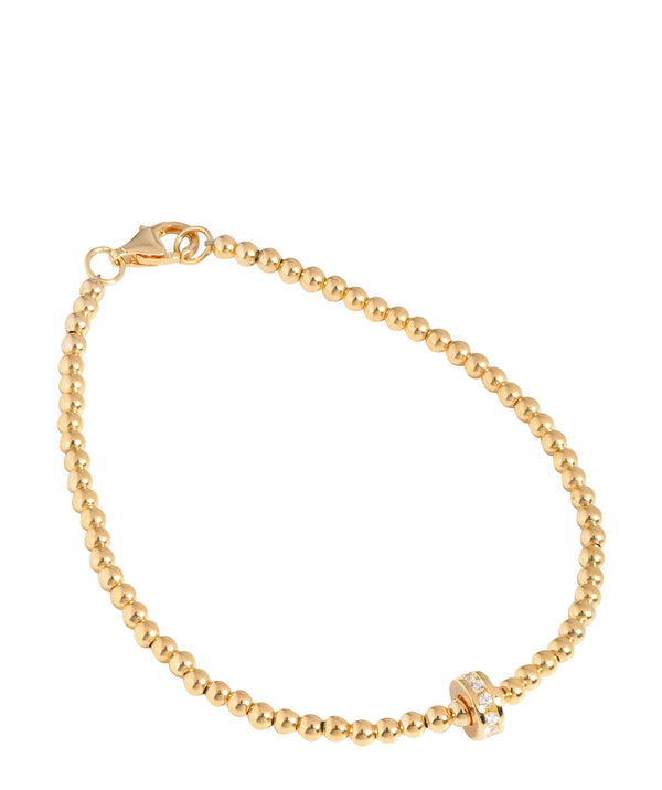 'Lizzie' Yellow Gold Plated Sterling Silver Bead Bracelet image 1