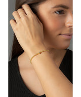 'Lizzie' Yellow Gold Plated Sterling Silver Bead Bracelet image 2