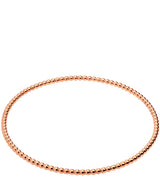 Gift Packaged 'Gemma' 18ct Rose Gold Plated Sterling Silver Beaded Bangle