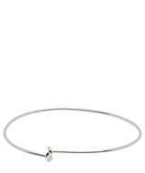 Gift Packaged 'Leah' 925 Silver Minimalist Knot Bangle