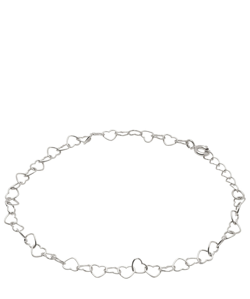 Gift Packaged 'Stella' 925 Silver Heart Chain Bracelet