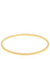 Gift Packaged 'Elke' 18ct Yellow Gold Plated 925 Silver Bangle