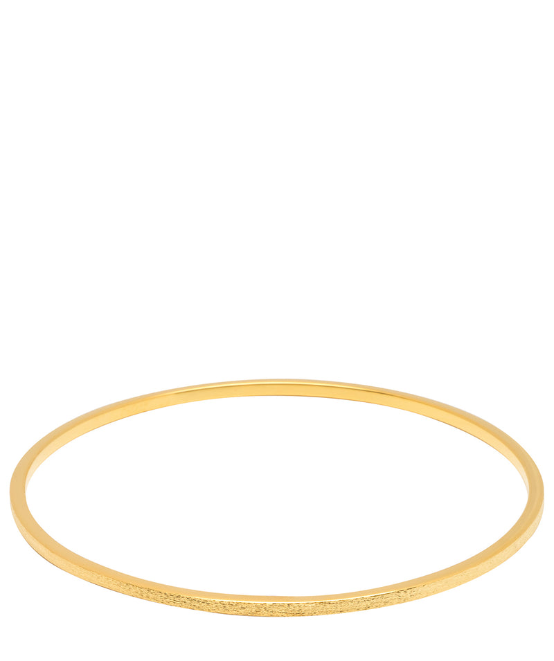 Gift Packaged 'Elke' 18ct Yellow Gold Plated 925 Silver Bangle
