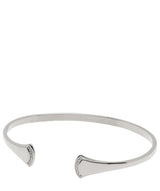 Gift Packaged 'Amoret' 925 Silver Cubic Zirconia Open End Bangle