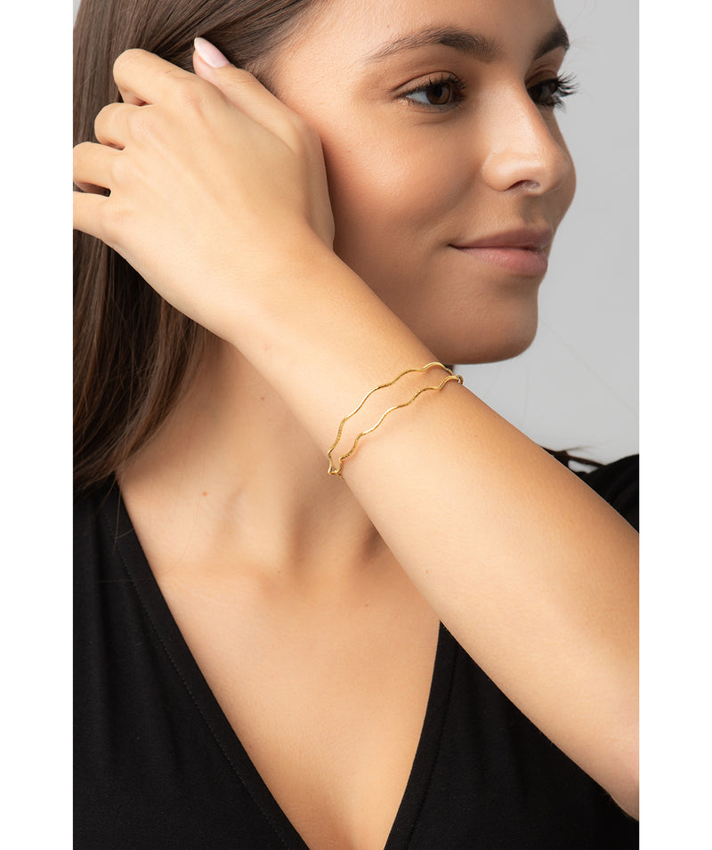 Gift Packaged 'Orla' 18ct Yellow Gold Plated Sterling Silver Bracelet