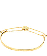 Gift Packaged 'Elisa' 18ct Yellow Gold Plated Sterling Silver Shooting Star Bangle