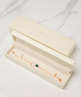 Gift Packaged 'Doris' 18ct Rose Gold Plated Sterling Silver Gemstone Bracelet