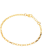 Gift Packaged 'Ethel' 18ct Yellow Gold Plated Sterling Silver Link Bracelet