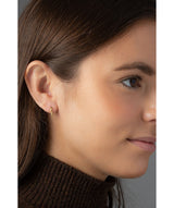 'Drusilla' Gold Plated Sterling Silver Twist Drop Earrings image 2