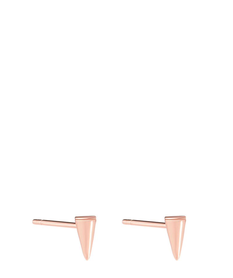 'Laurentia' Rose Gold Plated Sterling Silver Conical Stud Earrings image 1